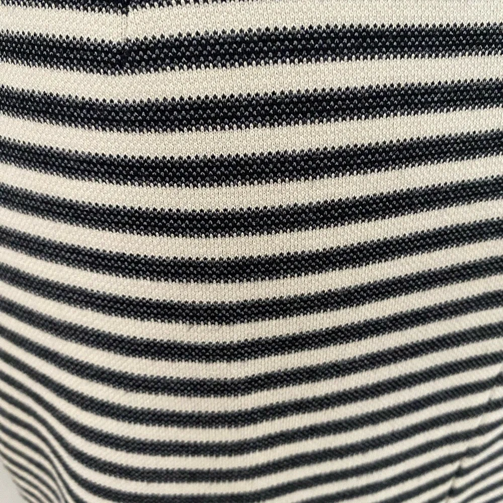 Banana Republic Cotton Knit Nautical Stripe Pencil Skirt Navy Ivory Size 0
